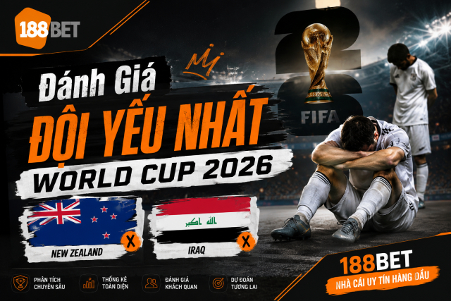 188BET Radiologiaoral đánh giá đội yếu nhất World Cup 2026 để bạn có quyết định chính xác